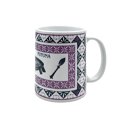 Mug Wallis et Futuna - Motifs TAPA (vert,rose,violet,rouge,bleu)