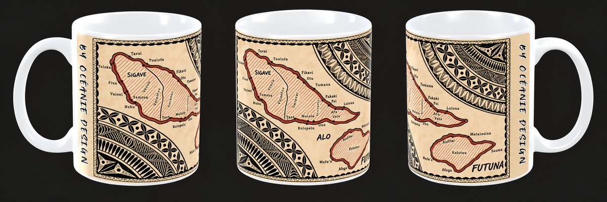 Mug - Style Tapa FUTUNA (Wallis & Futuna)