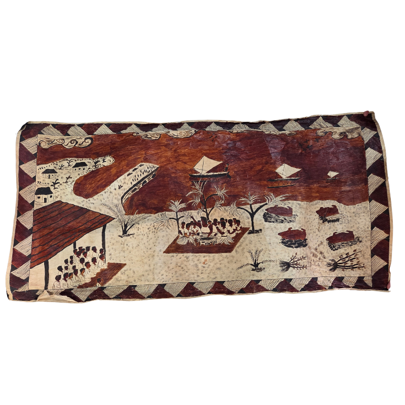 TAPA - Wallis & Futuna - Paysage/Fale/Kava/Katoaga