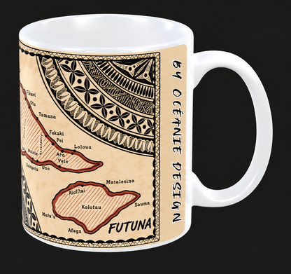 Mug - Style Tapa FUTUNA (Wallis & Futuna)