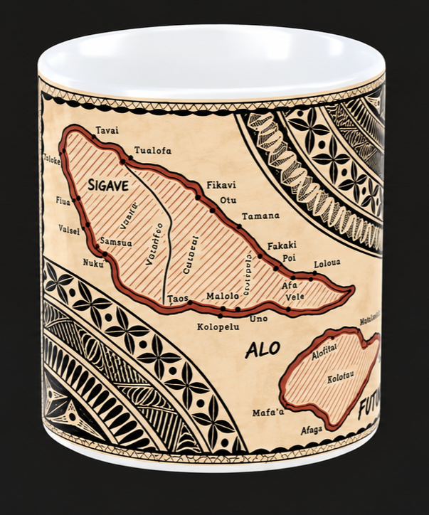 Mug - Style Tapa FUTUNA (Wallis & Futuna)