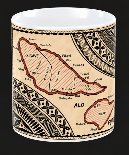 Mug - Style Tapa FUTUNA (Wallis & Futuna)