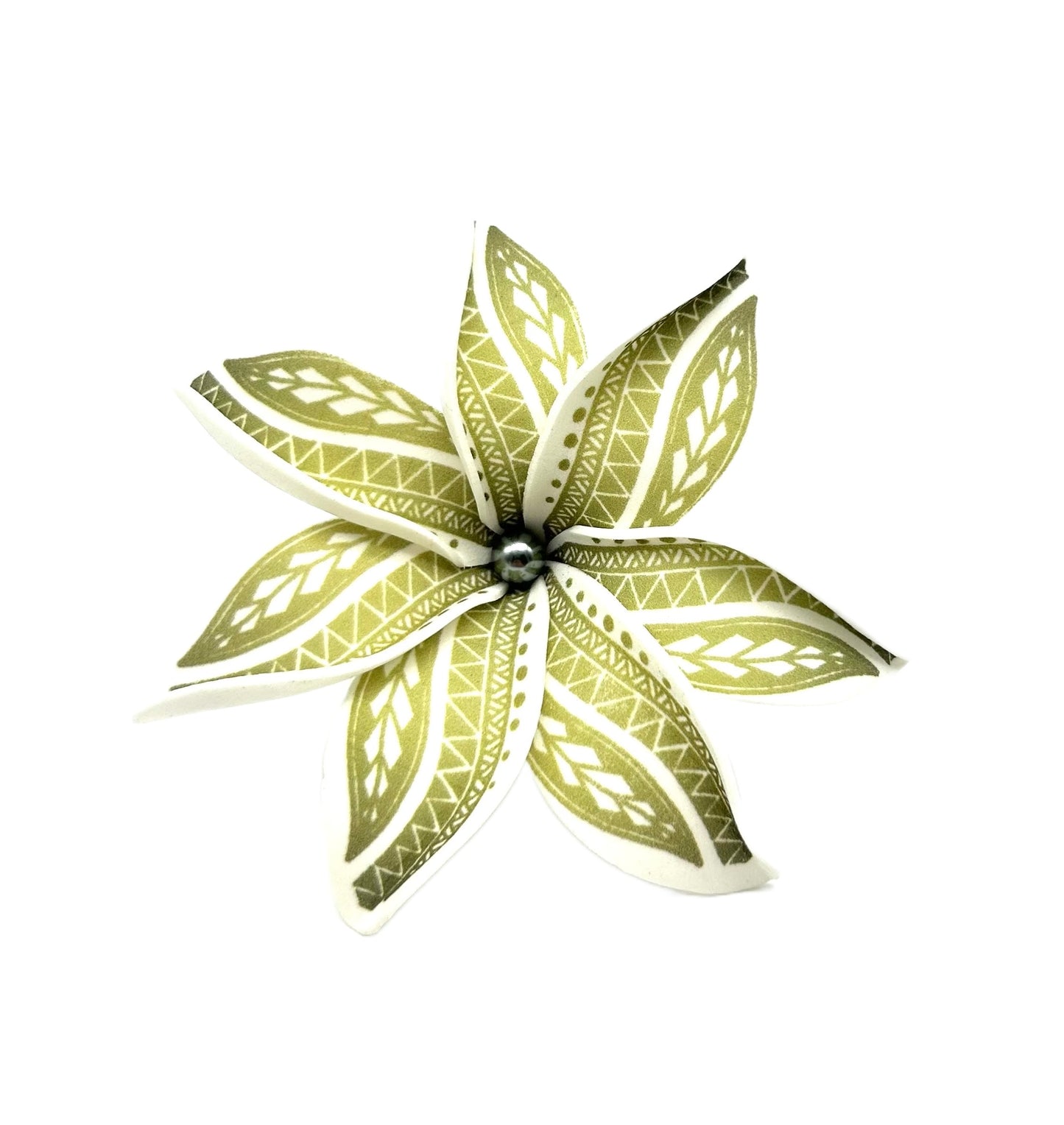 Fleur à tige - Tiare Tahiti à motifs - TN0