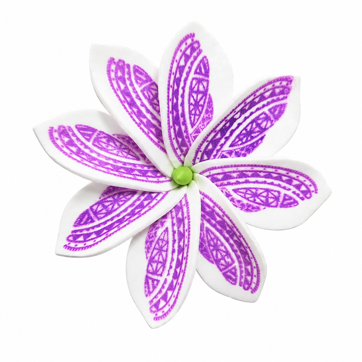 Fleur à tige - Tiare Tahiti à motifs - TM0