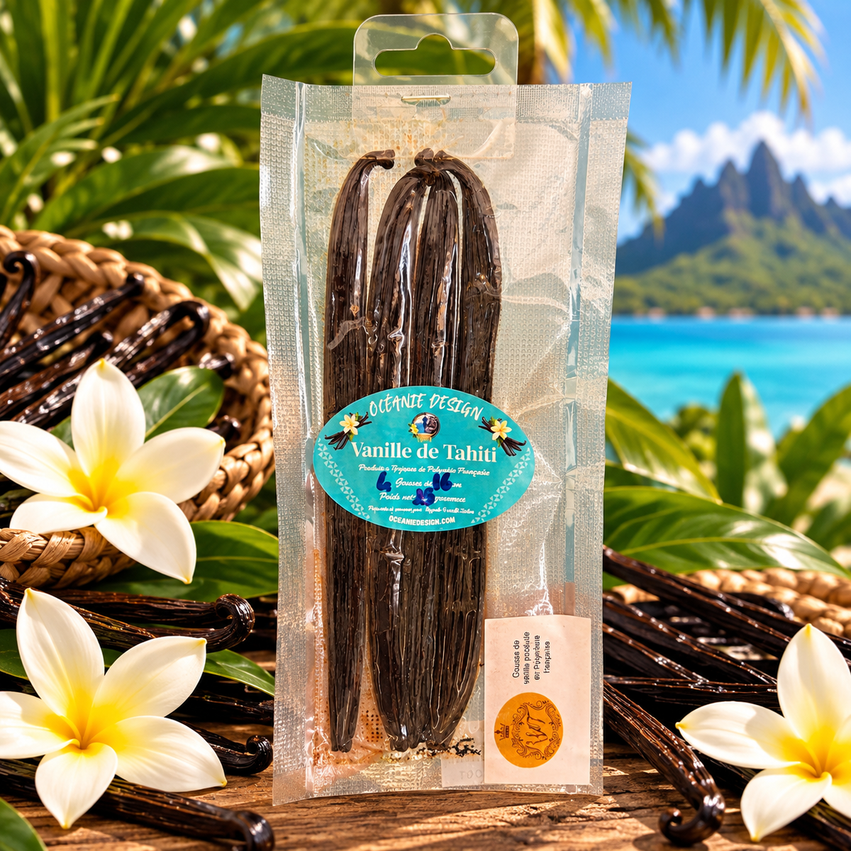 Gousses de Vanille de Tahiti - 25g -